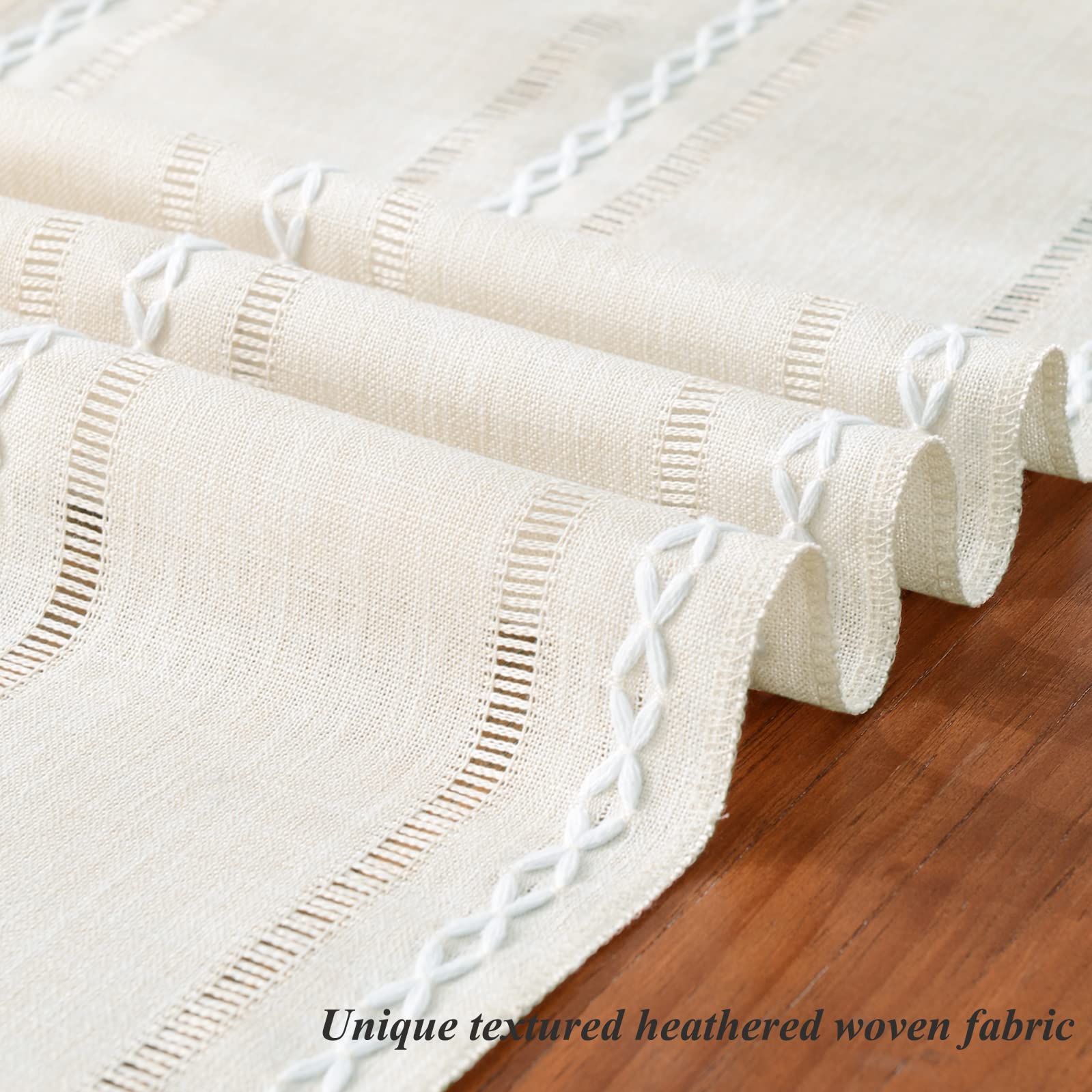 Foto 4 pulgar | Camino De Mesa Wracra Rustic Con Dobladillo De Lino, 183 Cm, Con Borlas - Venta Internacional.