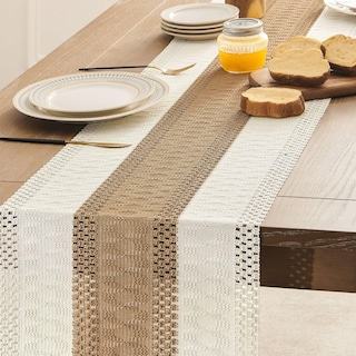 Foto 5 | Camino De Mesa Zeemart, Estilo Macramé, Bicolor, 36 X 229 Cm, Color Marrón/iv - Venta Internacional.