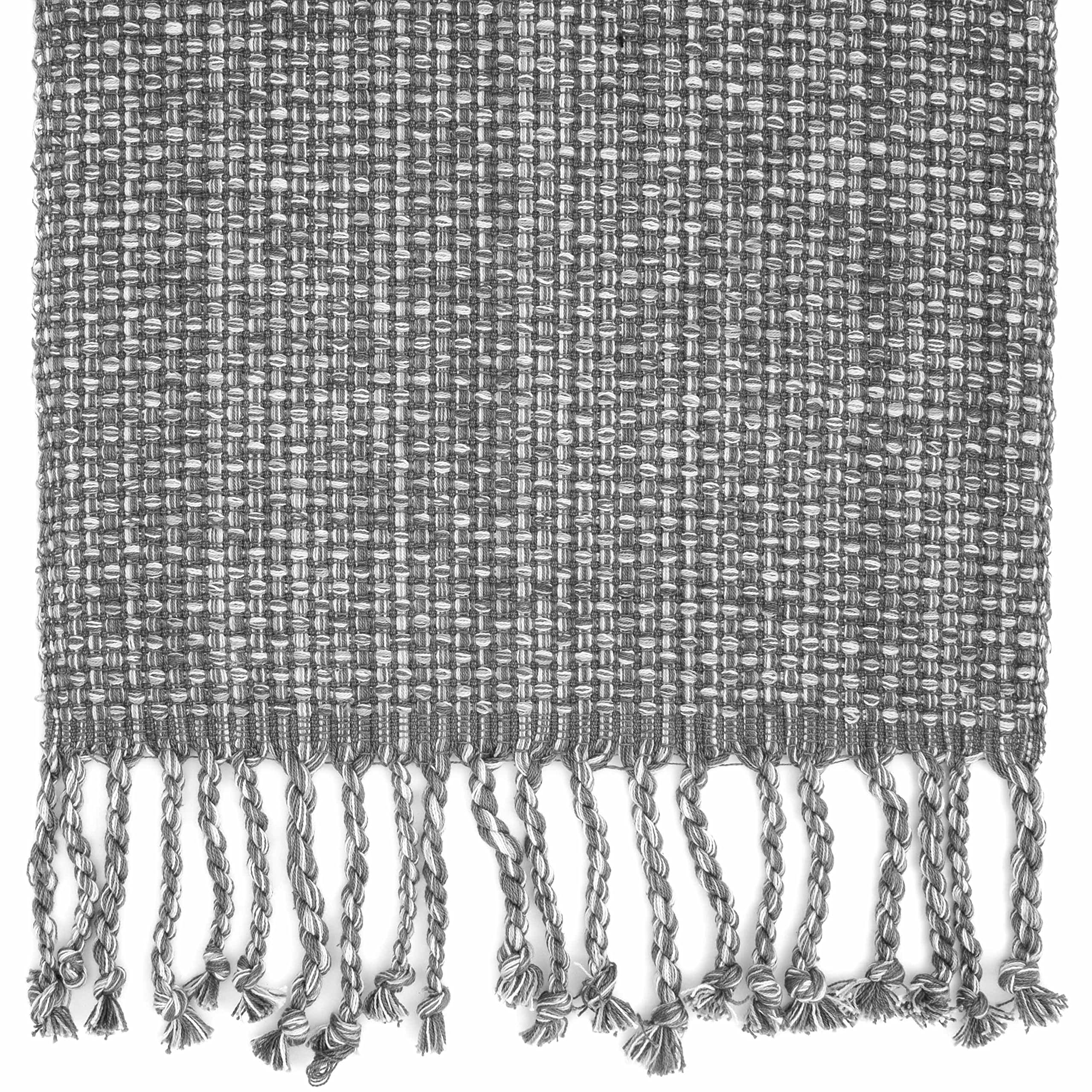 Foto 3 pulgar | Tapete De Mesa Sweet Home Collection, 100% Algodón, 72 X 33 Cm, Color Gris - Venta Internacional.