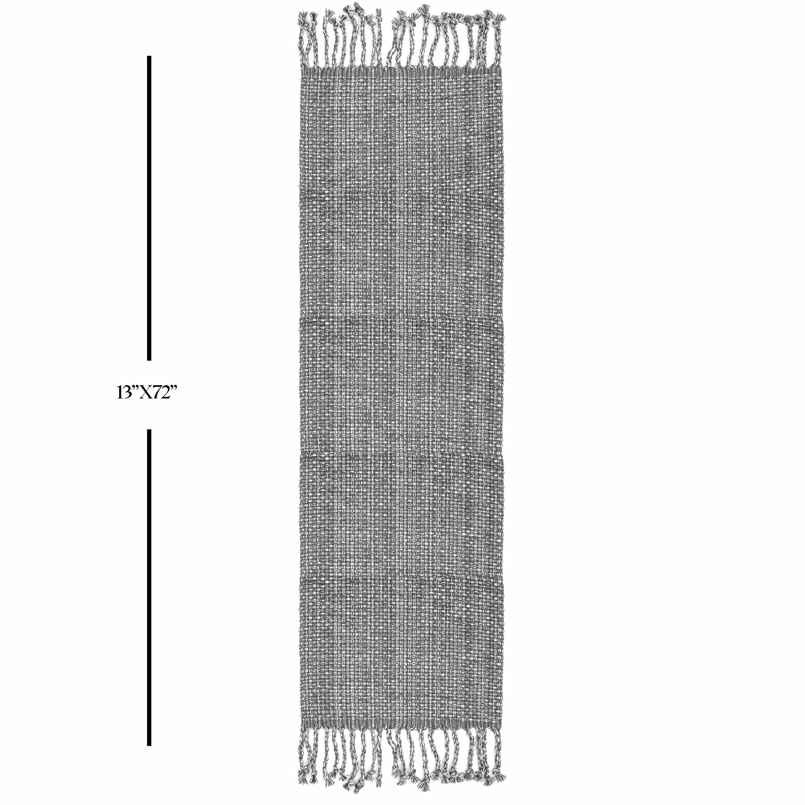 Foto 4 pulgar | Tapete De Mesa Sweet Home Collection, 100% Algodón, 72 X 33 Cm, Color Gris - Venta Internacional.