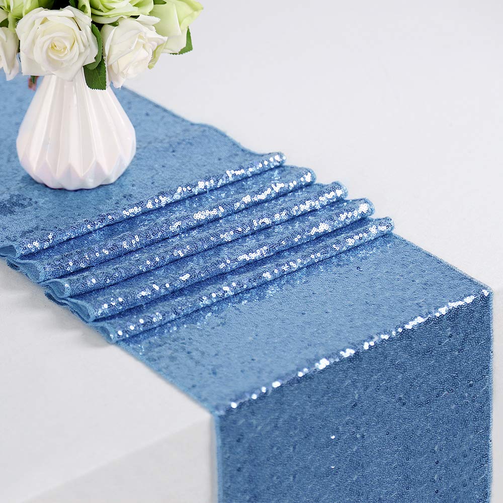 Foto 3 pulgar | Tapete De Mesa B-cool Baby Blue Con Lentejuelas De 12 X 72 Cm, Paquete De 12 - Venta Internacional.