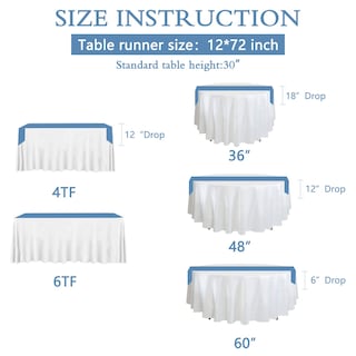 Foto 5 | Tapete De Mesa B-cool Baby Blue Con Lentejuelas De 12 X 72 Cm, Paquete De 12 - Venta Internacional.