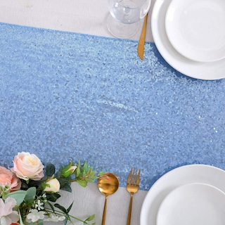Foto 6 | Tapete De Mesa B-cool Baby Blue Con Lentejuelas De 12 X 72 Cm, Paquete De 12 - Venta Internacional.