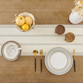 Foto 4 | Camino de Mesa Zeemart Estilo Macramé Estilo Bohemio 230 cm Algodón Marfil - Venta Internacional