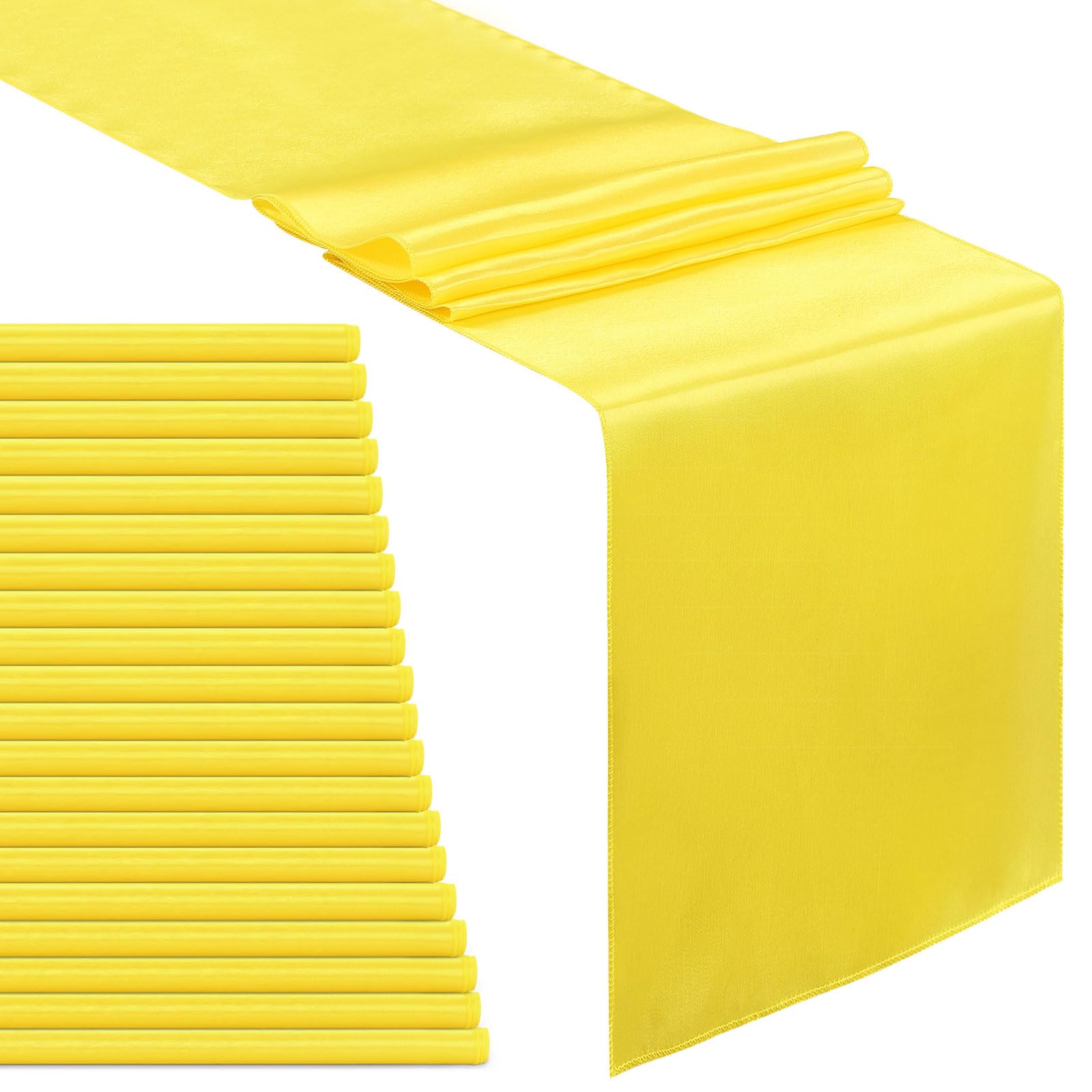 Foto 1 | Camino De Mesa B-cool Satinado Amarillo 30 X 275 Cm Para Fiesta De Boda - Venta Internacional.