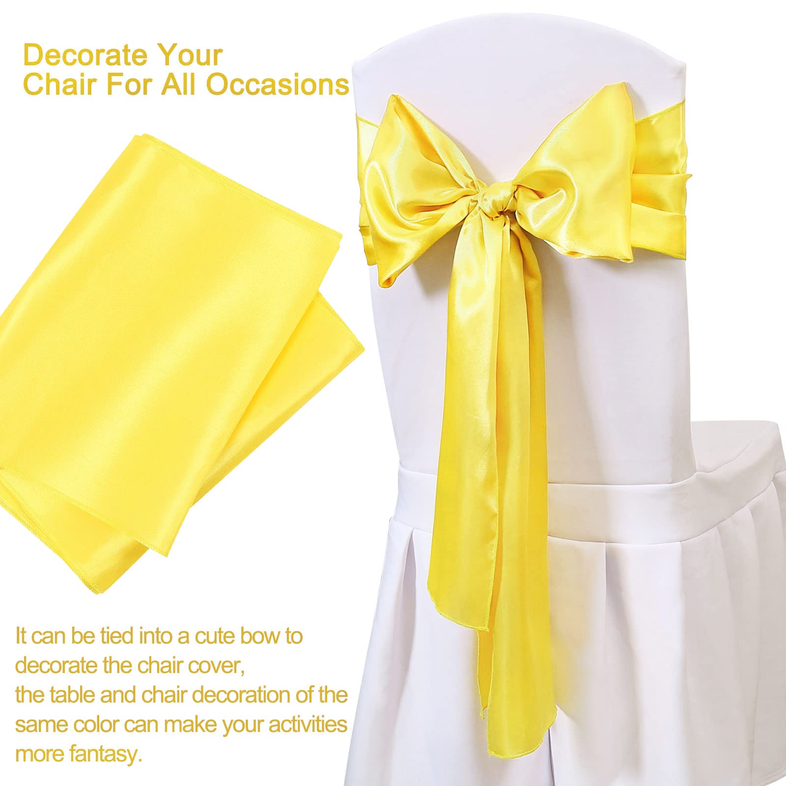 Foto 2 | Camino De Mesa B-cool Satinado Amarillo 30 X 275 Cm Para Fiesta De Boda - Venta Internacional.