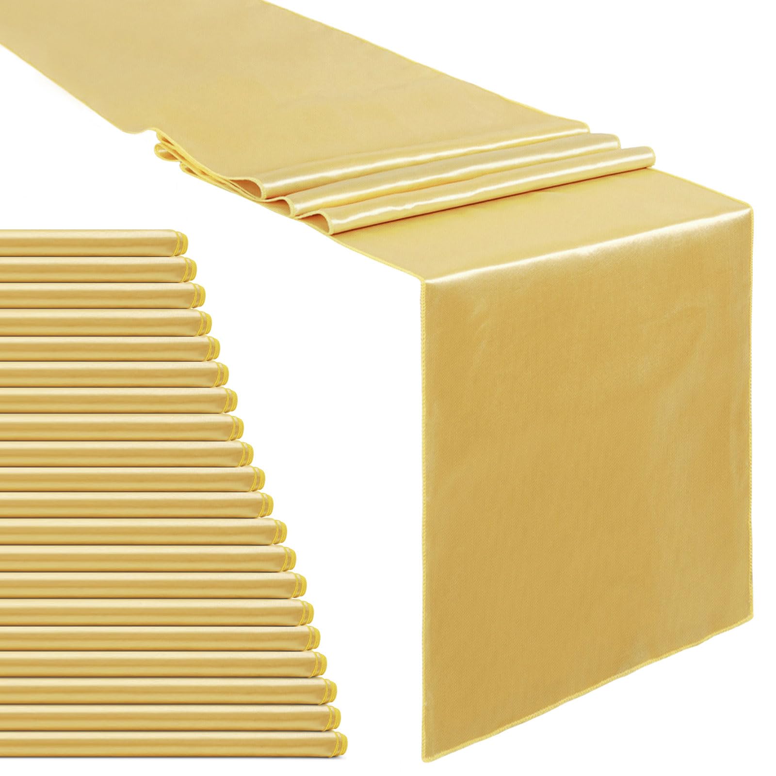 Foto 1 | Camino De Mesa B-cool Satinado Dorado Claro De 30 X 275 Cm Para Bodas, Paquete De 20 - Venta Internacional.
