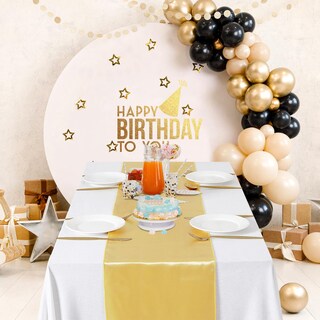Foto 2 | Camino De Mesa B-cool Satinado Dorado Claro De 30 X 275 Cm Para Bodas, Paquete De 20 - Venta Internacional.