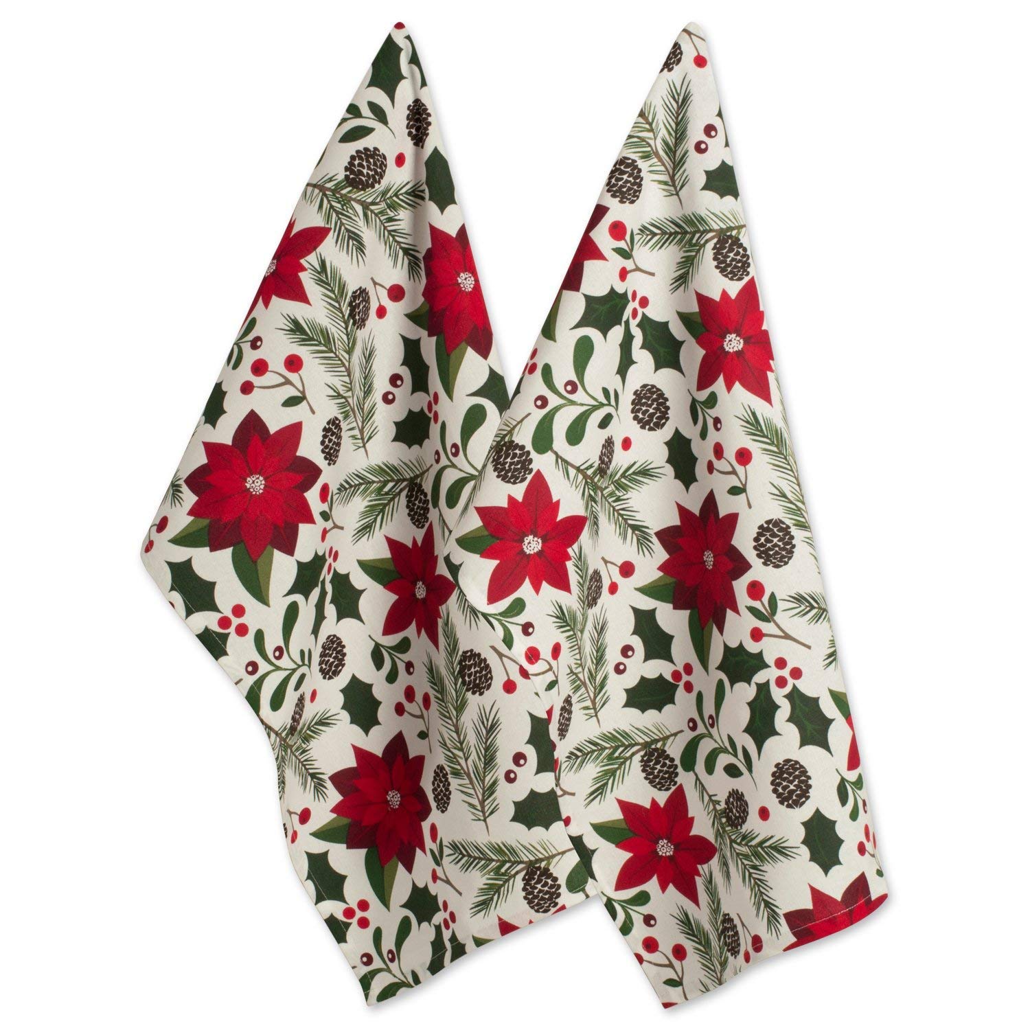 Juego De Toallas De Cocina Dii Woodland Holiday Christmas, 2 Piezas - Venta Internacional.
