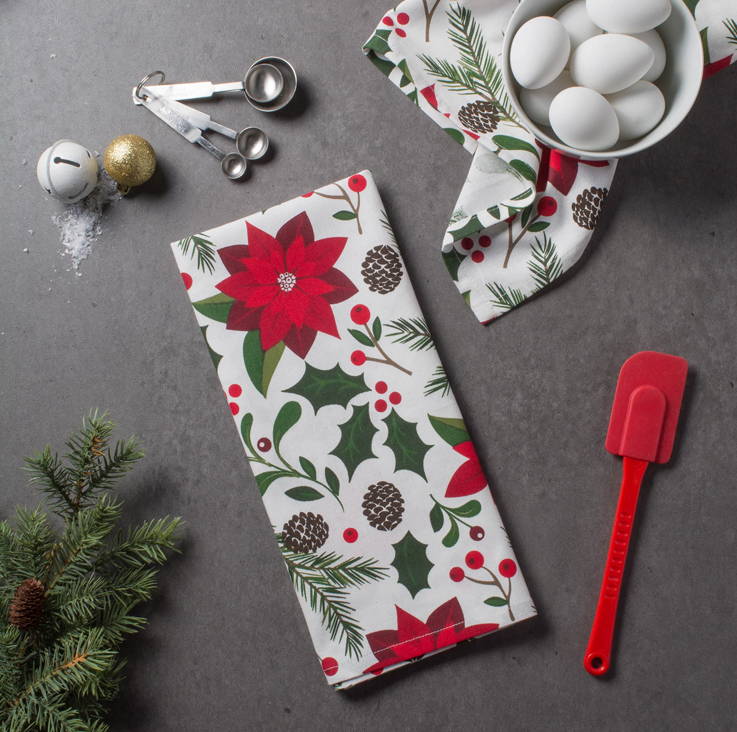 Foto 5 pulgar | Juego De Toallas De Cocina Dii Woodland Holiday Christmas, 2 Piezas - Venta Internacional.