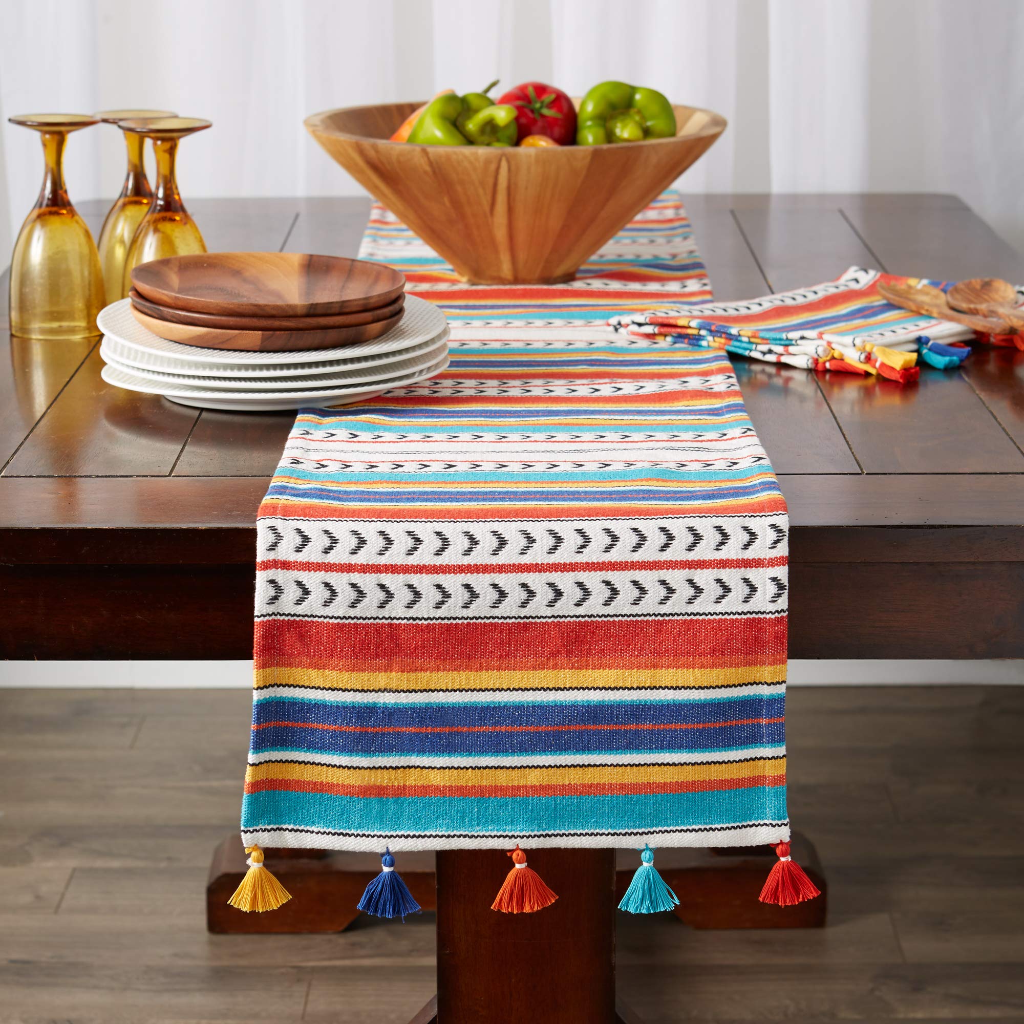 Foto 3 pulgar | Camino De Mesa Dii Caliente Collection Picante Stripe 33x183 Cm - Venta Internacional.