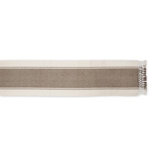 Foto 2 | Camino De Mesa Dii Dobby Stripe Tejido 33 X 275 Cm, Color Marrón, 100% Algodón - Venta Internacional.