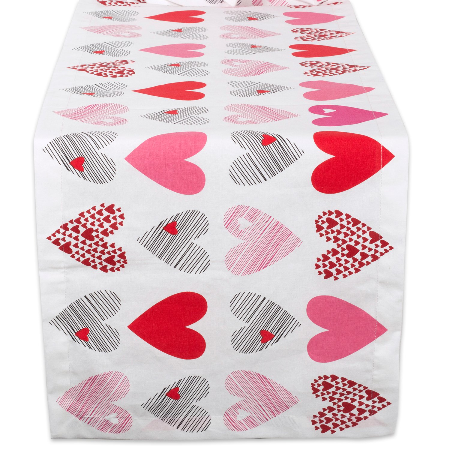 Foto 2 pulgar | Table Runner Dii Collage De Corazones Para El Día De San Valentín, 35 X 180 Cm - Venta Internacional.