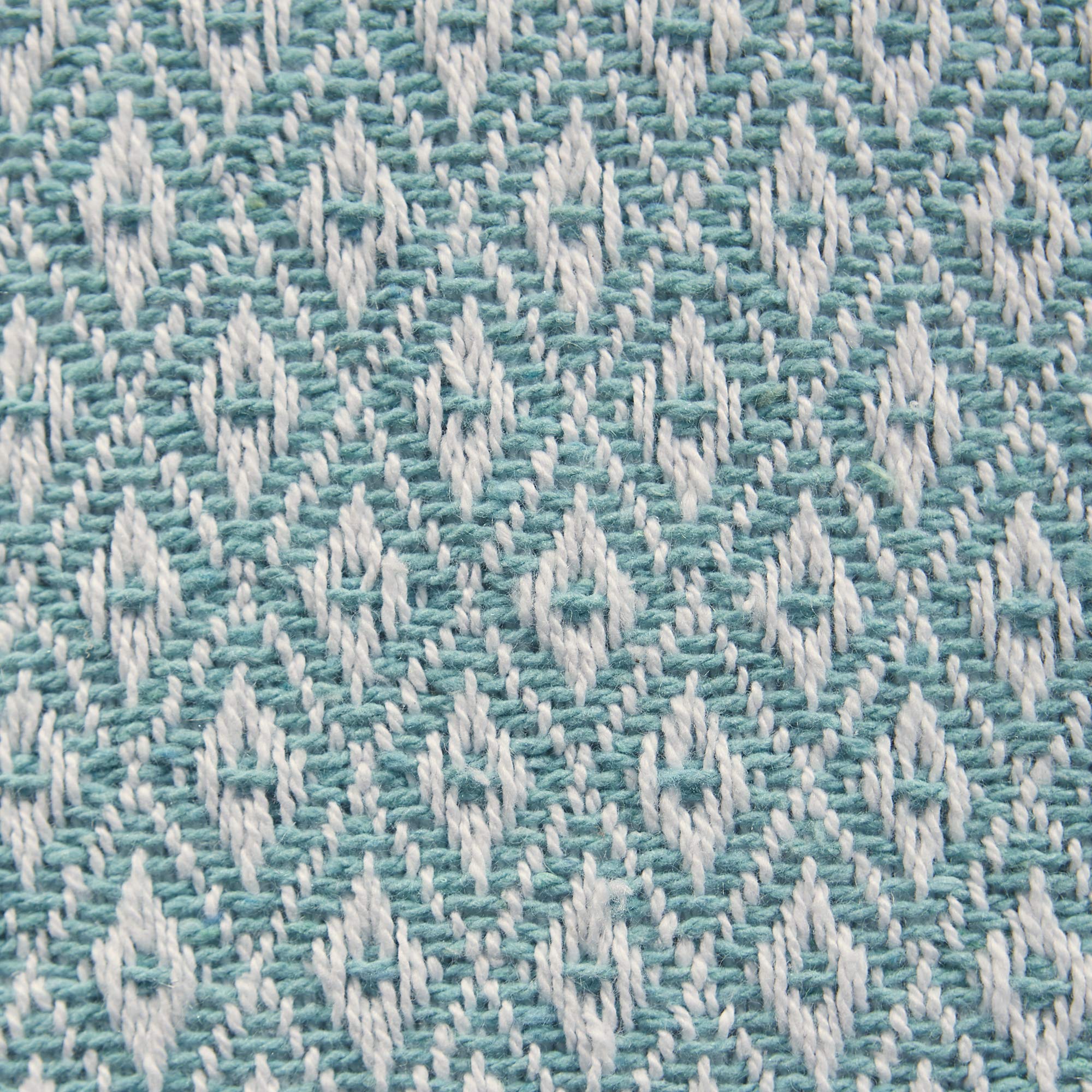 Foto 3 pulgar | Camino De Mesa Dii Farmhouse En Miniatura Con Forma De Diamante Trenzado, 38 X 183 Cm, Color Aguamarina - Venta In
