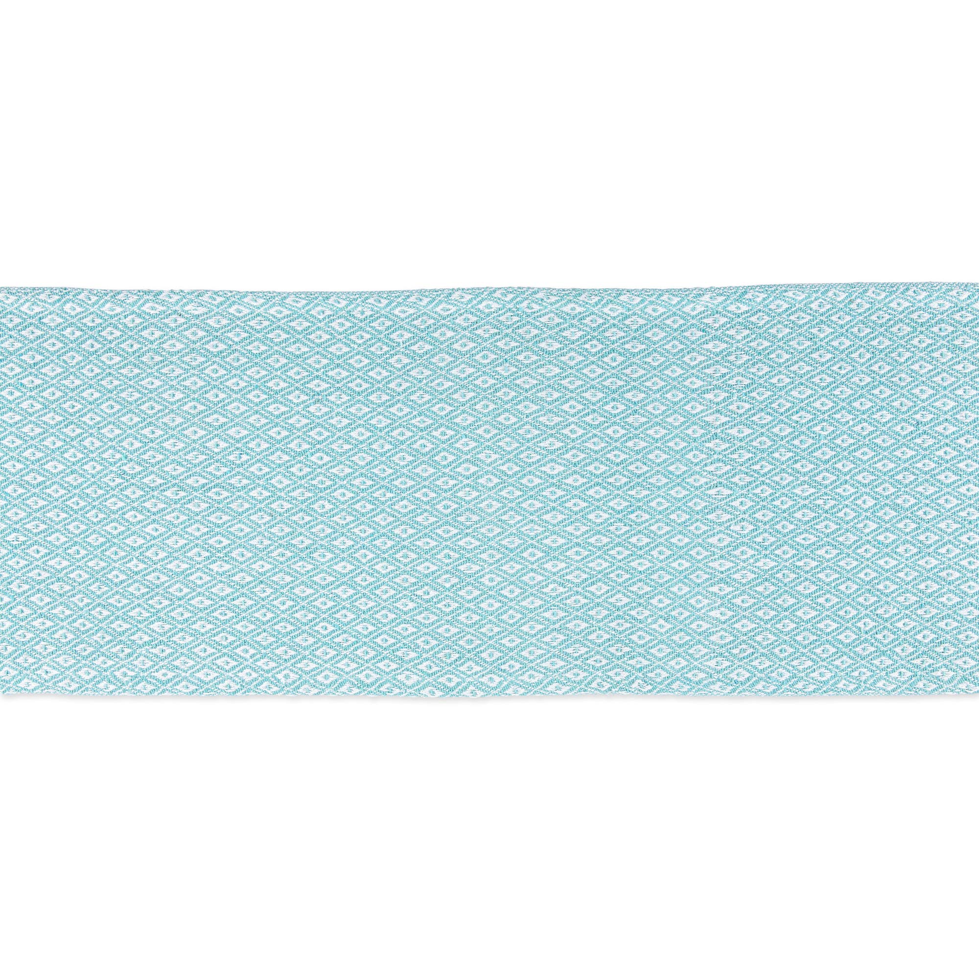 Foto 4 pulgar | Camino De Mesa Dii Farmhouse En Miniatura Con Forma De Diamante Trenzado, 38 X 183 Cm, Color Aguamarina - Venta In
