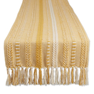 Foto 1 | Camino De Mesa Dii Farmhouse Con Rayas Trenzadas, 38 X 275 Cm, Color Dorado Miel - Venta Internacional.