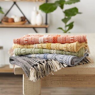 Foto 6 | Camino De Mesa Dii Farmhouse Con Rayas Trenzadas, 38 X 275 Cm, Color Dorado Miel - Venta Internacional.