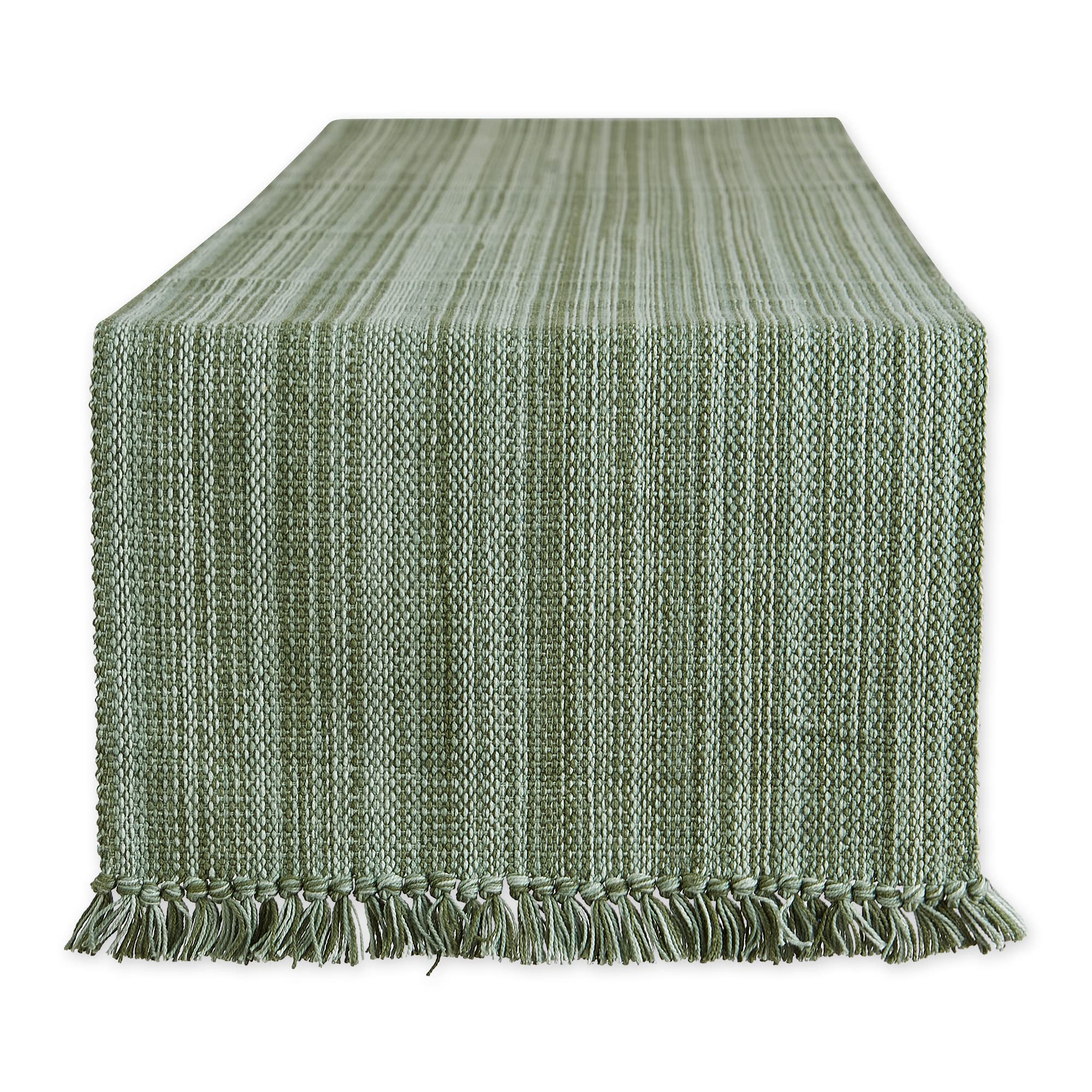 Camino De Mesa Dii, Algodón, 33 X 274 Cm, Con Forma De Alcachofa Abigarrado, Color Verde - Venta Internacional.