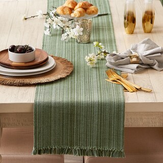 Foto 4 | Camino De Mesa Dii, Algodón, 33 X 274 Cm, Con Forma De Alcachofa Abigarrado, Color Verde - Venta Internacional.