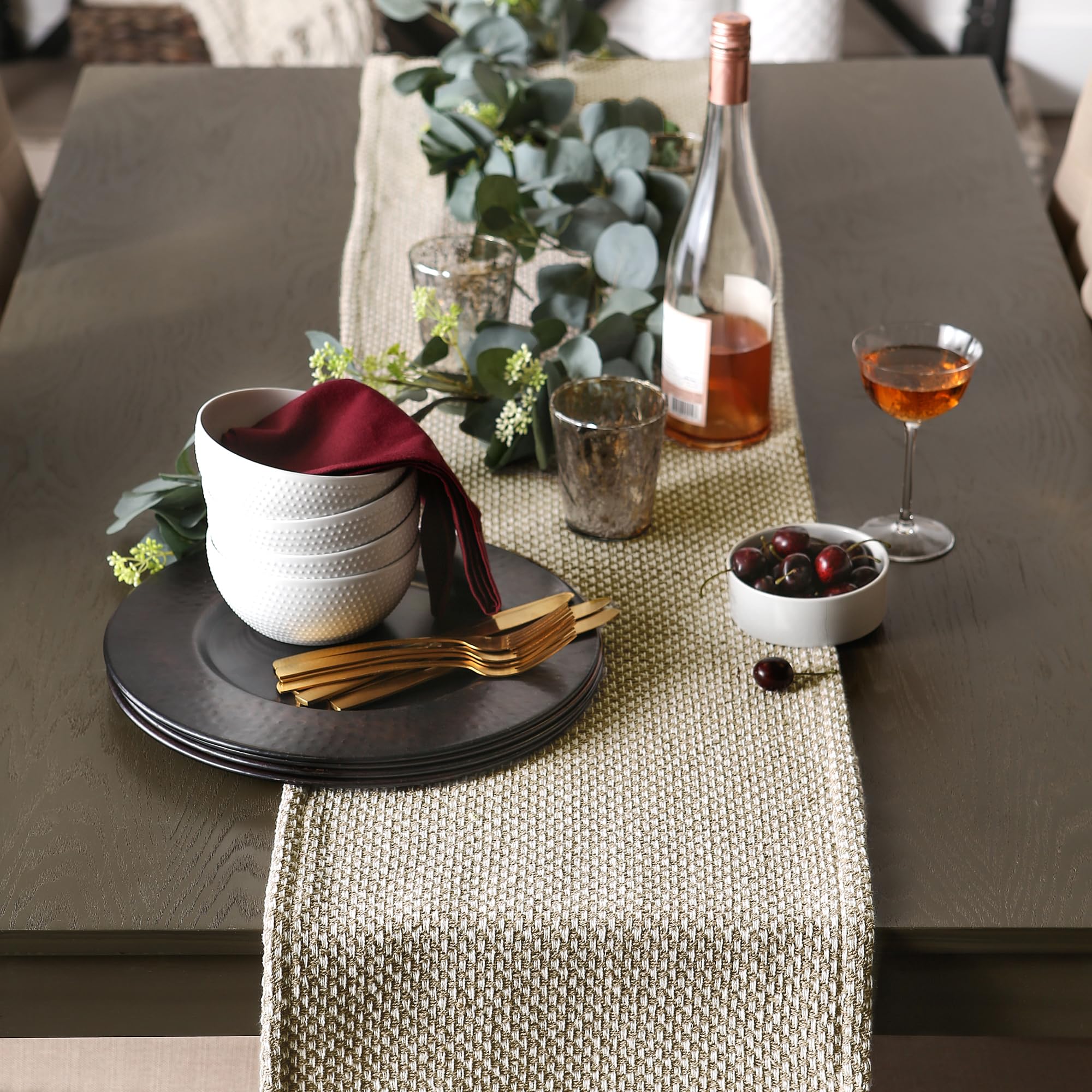 Foto 4 | Camino de Mesa Café DII Woven Basics 38 x 275 cm - Venta Internacional