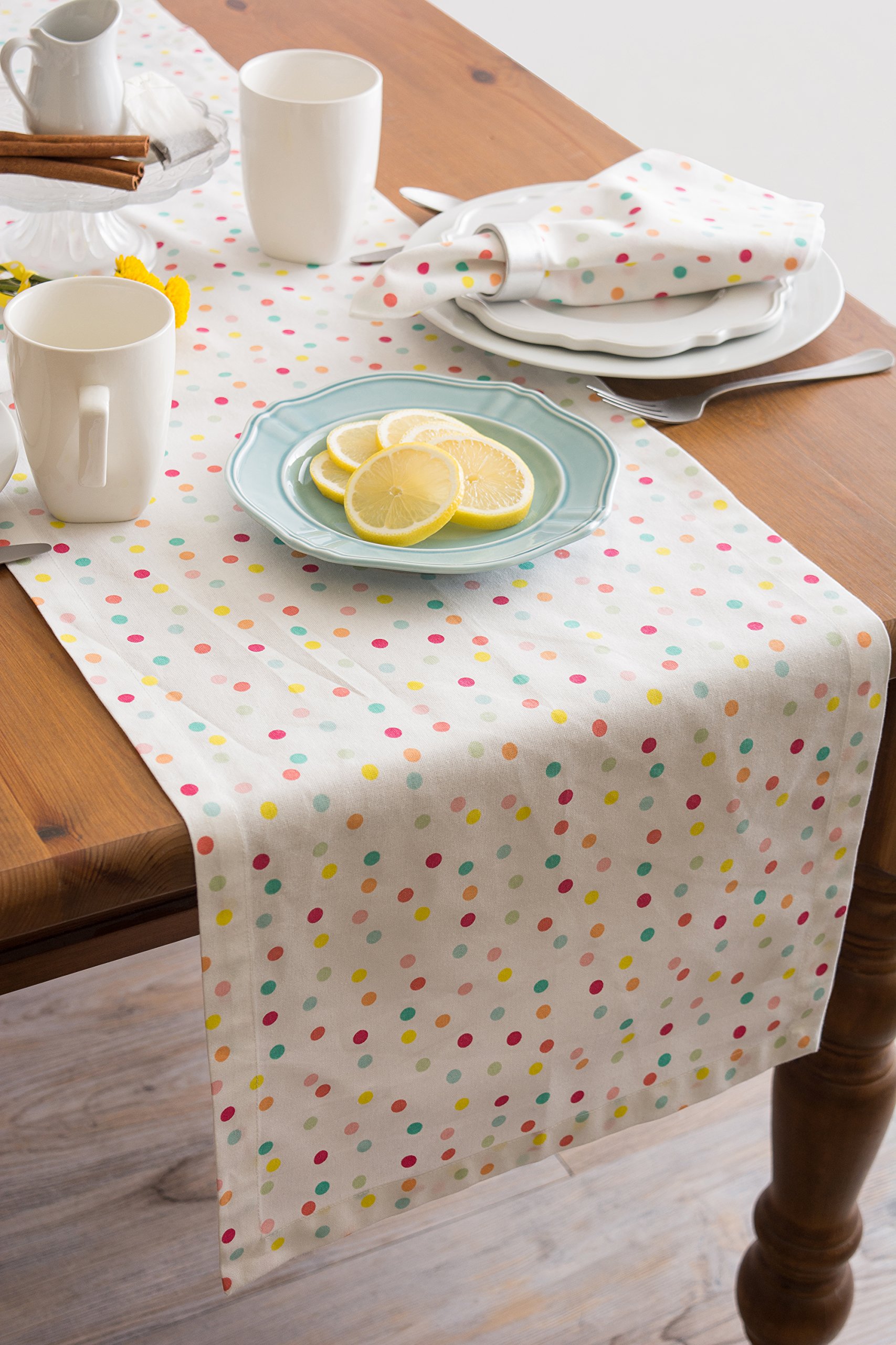 Foto 4 | Camino de Mesa Dii Con Estampado De Lunares para Fiestas 14 X 72 Pulgadas - Venta Internacional