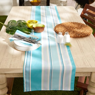 Foto 1 | Camino de Mesa Azul DII Summer Stripe Outdoor 14 x 72 Pulgadas - Venta Internacional