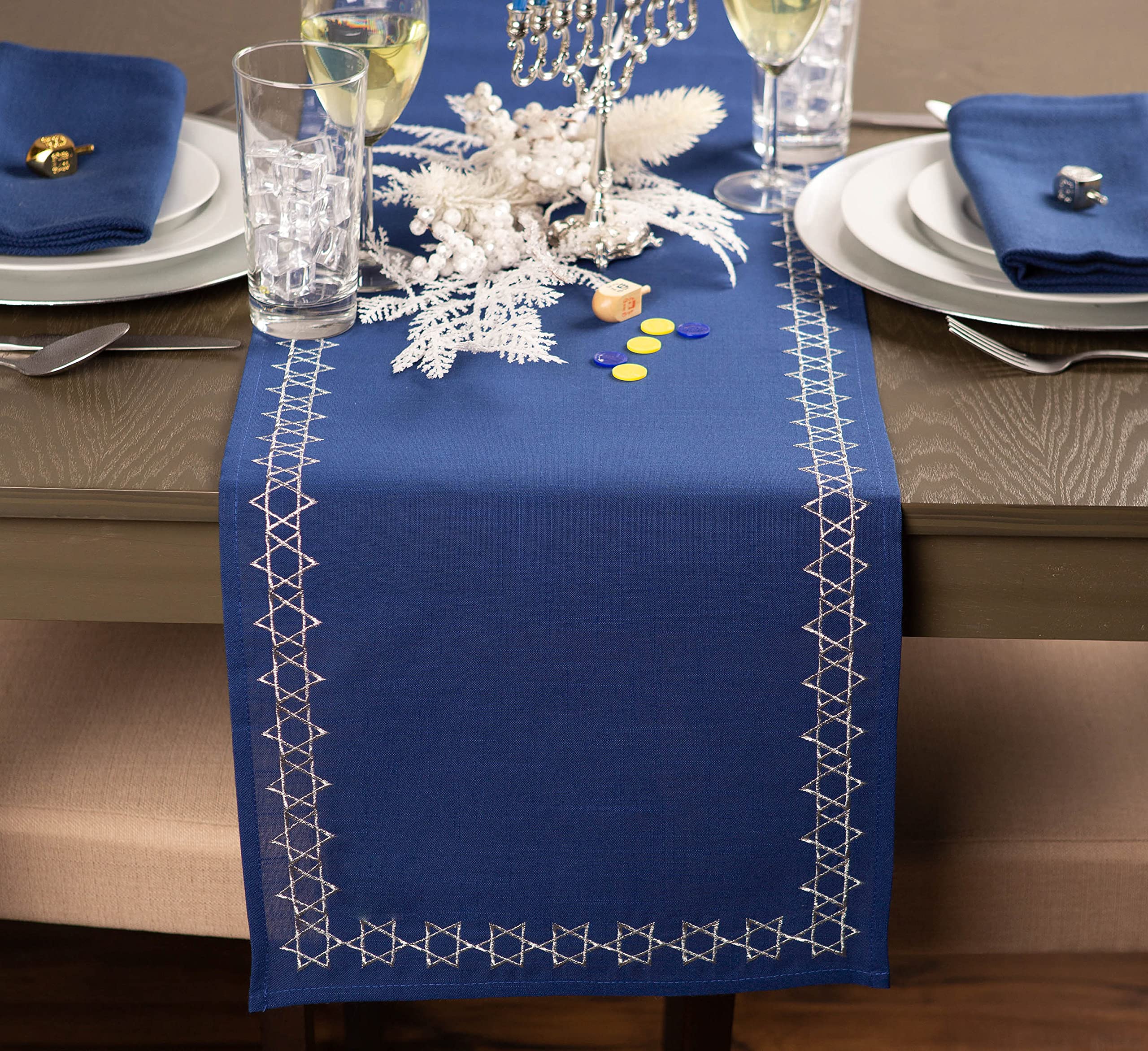 Foto 1 | Camino de Mesa Dii Hanukkah Festival Of Lights Star Of David - Venta Internacional