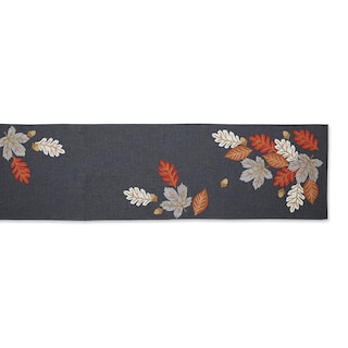 Foto 3 | Camino de Mesa Gris DII Bordado en Otoño 14 x 70 Pulgadas - Venta Internacional