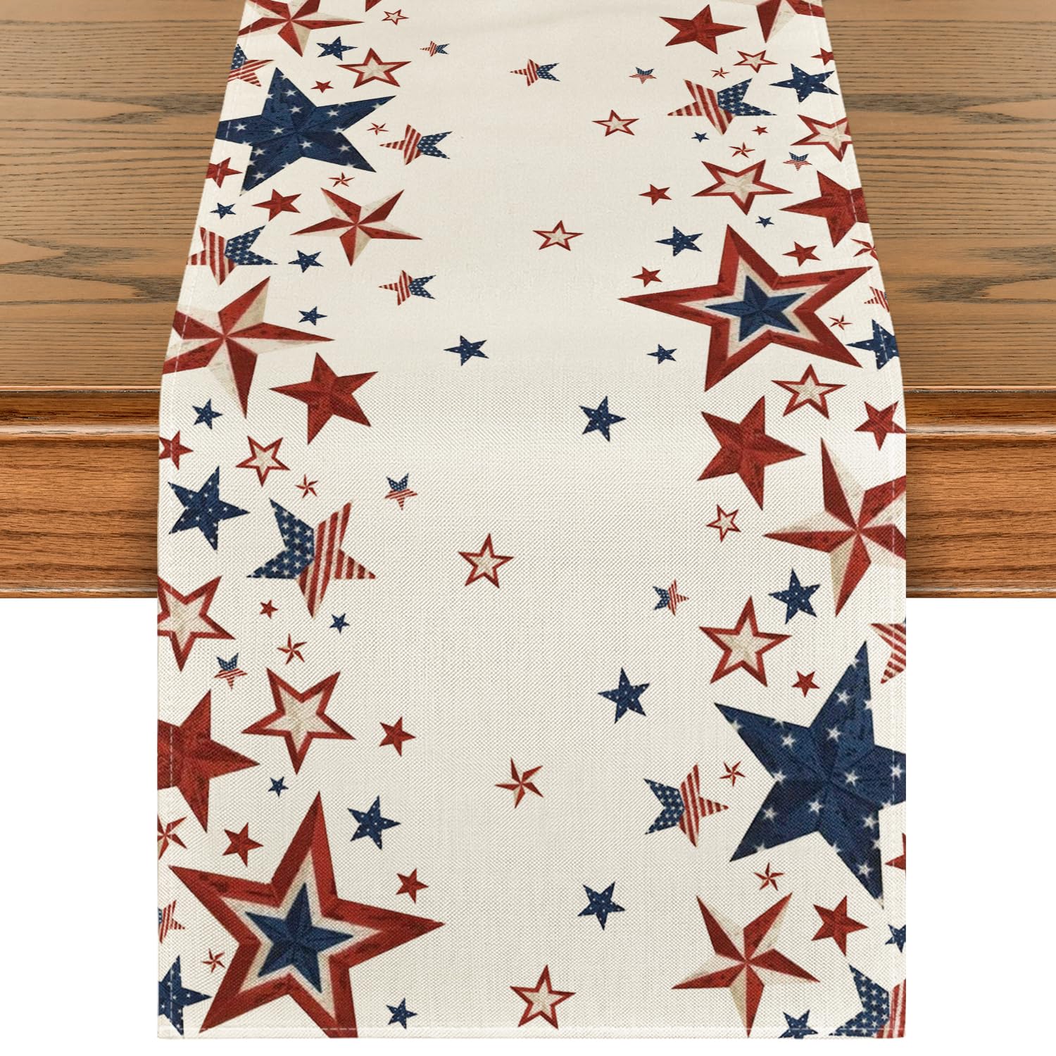 Foto 2 pulgar | Table Runner Artoid Mode Old Style Stars  Bandera Estadounidense  4 De Julio - Venta Internacional.