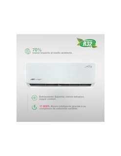 Foto 5 | Minisplit Mirage Inverter X32 De Una Tonelada Frío-calor 220v