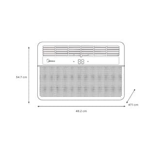 Foto 4 | Aire Acondicionado Midea Ventana Inverter , 10,000 Btu/hr , Frío Calor, 115v