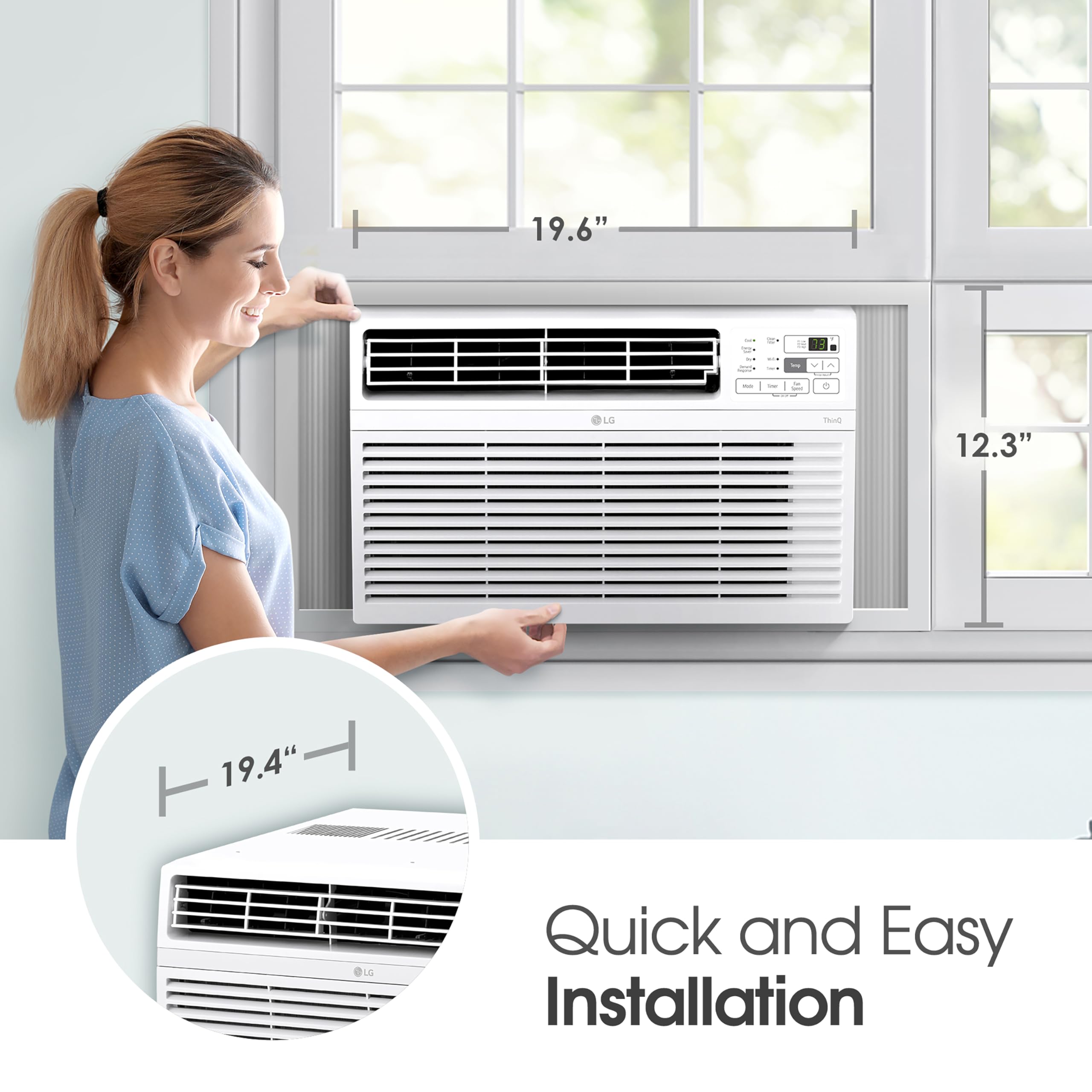 Foto 5 pulgar | Aire Acondicionado de Ventana LG 8000 Btu 115 V 350 M² Blanco - Venta Internacional