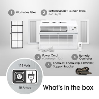 Foto 7 | Aire Acondicionado de Ventana LG 8000 Btu 115 V 350 M² Blanco - Venta Internacional