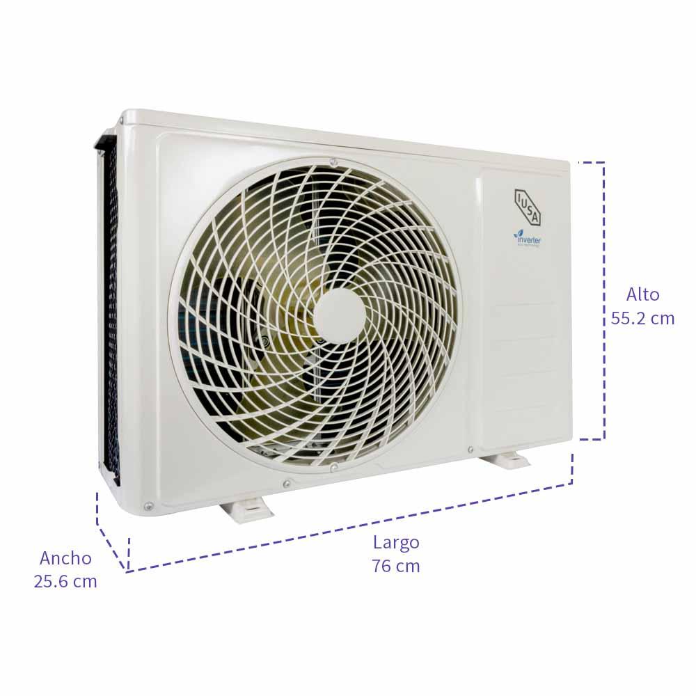 Foto 3 | Aire Acondicionado, Frío y Calor 220 V, 1.5 Tonelada, Inverter, Mini Split Iusa 268456 color Blanco