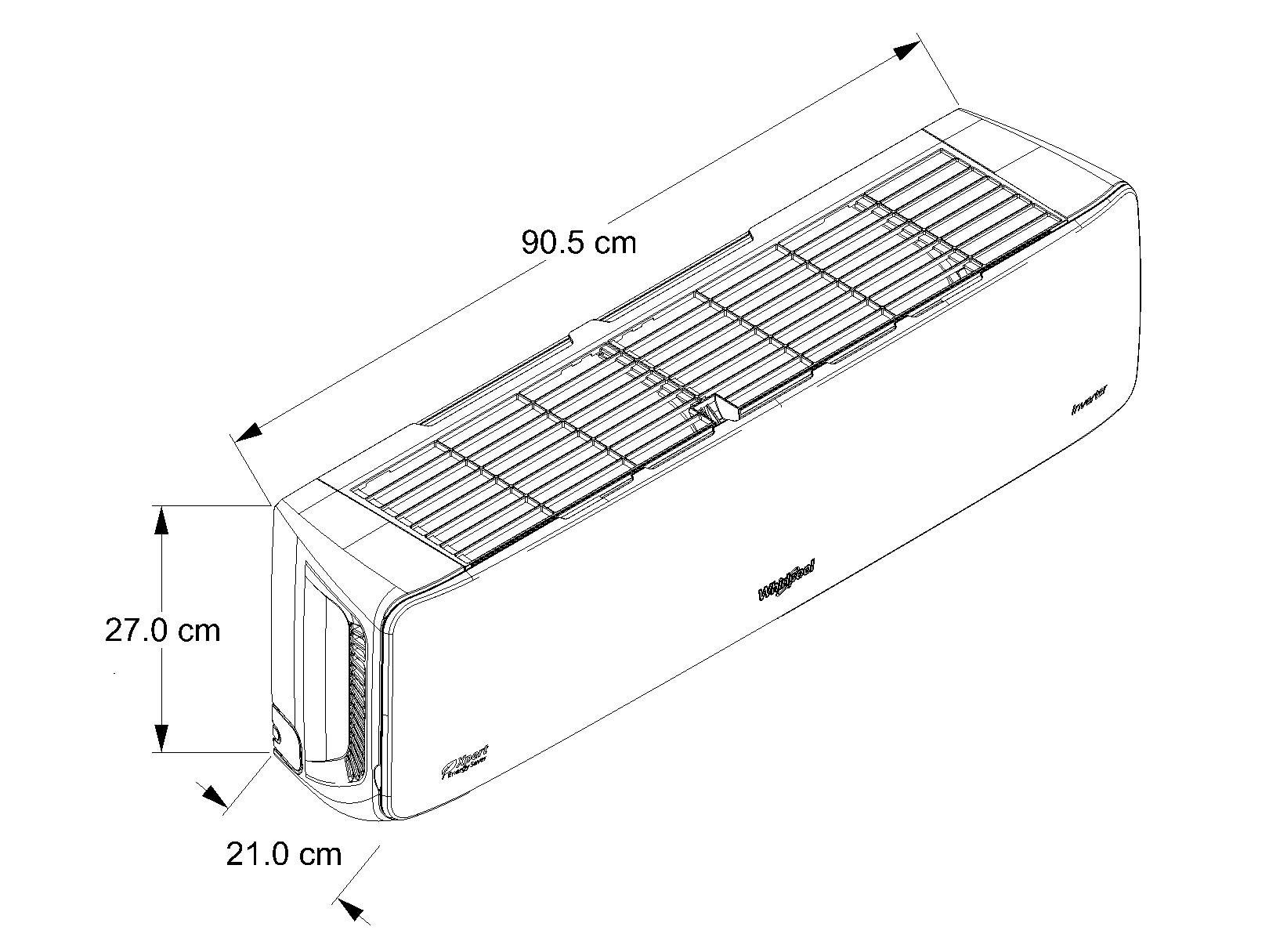 Foto 7 | Minisplit Whirlpool Inverter 1 Tonelada (frío/calor) Wa8060q