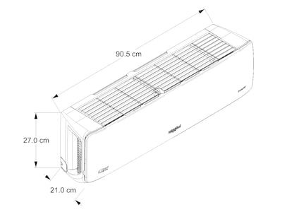 Foto 7 | Minisplit Whirlpool Inverter 1 Tonelada (frío/calor) Wa8060q