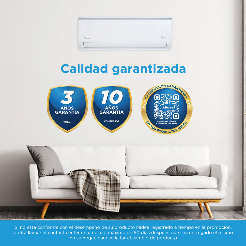 Foto 4 pulgar | Minisplit Midea Forest Plus Save Inverter Seer 17 1.5 Ton Frío 220v