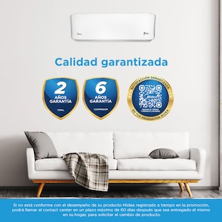 Foto 3 | Aire Acondicionado Minisplit Midea Forest Plus Save 1 Ton 220v Frío y Calor