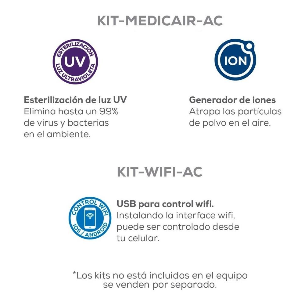 Foto 5 | Minisplit Inverter Medicair Evans Frío 1.5 ton 220 V 6 Filtros