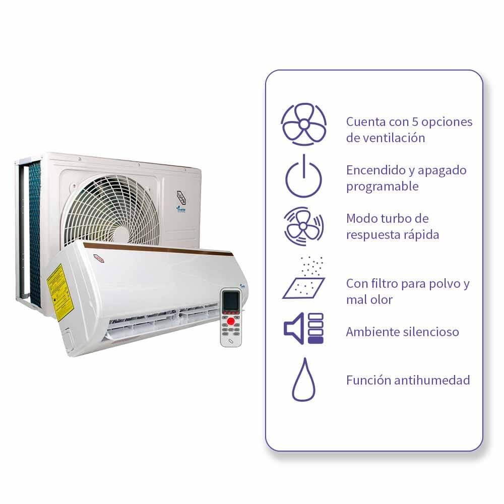 Foto 5 | Minisplit IUSA 1 Tonelada 220V Frío Inverter Ahorro de Energía
