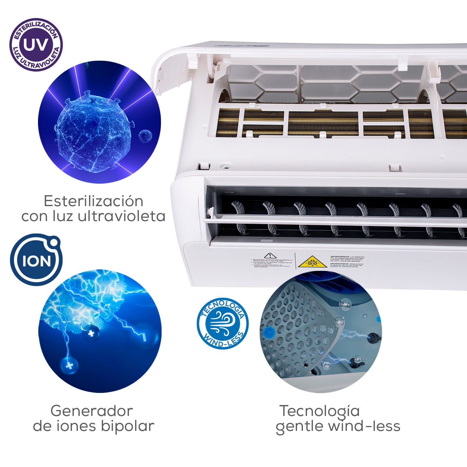 Foto 4 pulgar | Minisplit Evans Dual 1 Ton 115v Inverter Seer17 Frío/calor