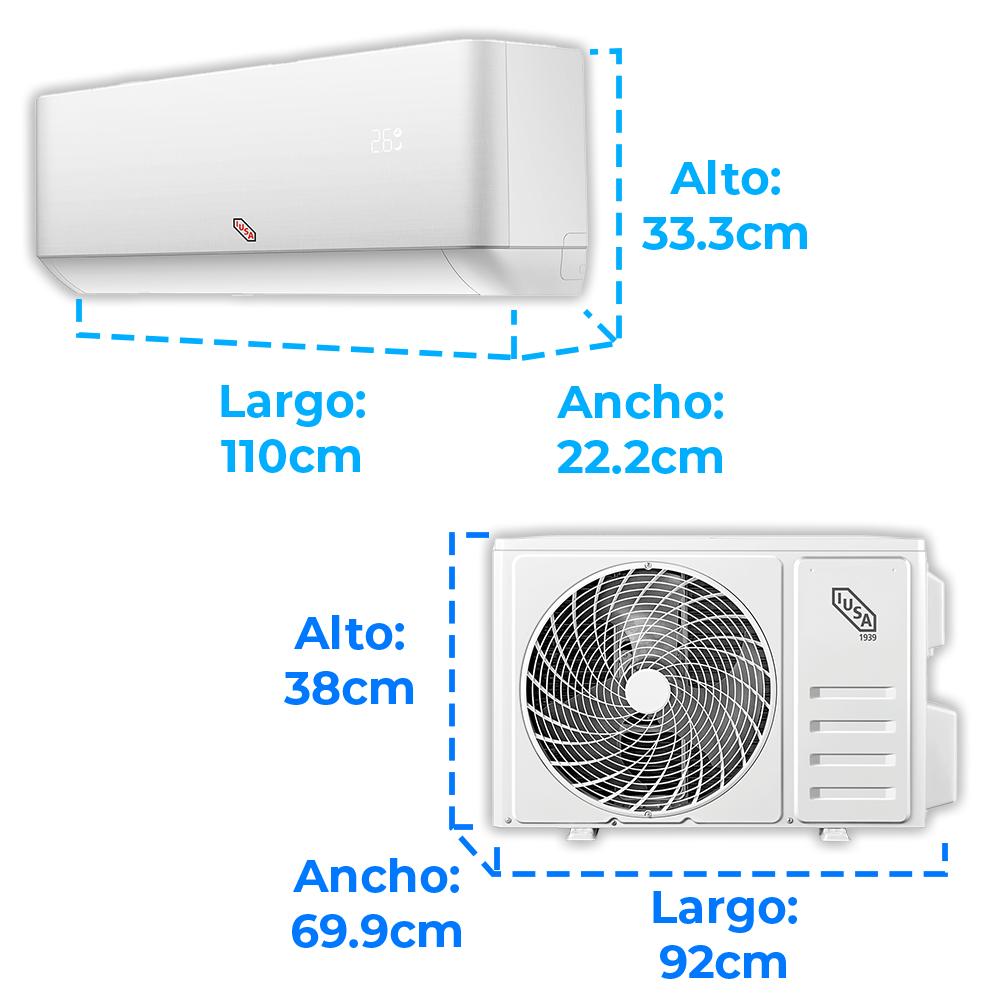 Foto 6 pulgar | Minisplit Iusa  Frío Y Calor Primo 220 v