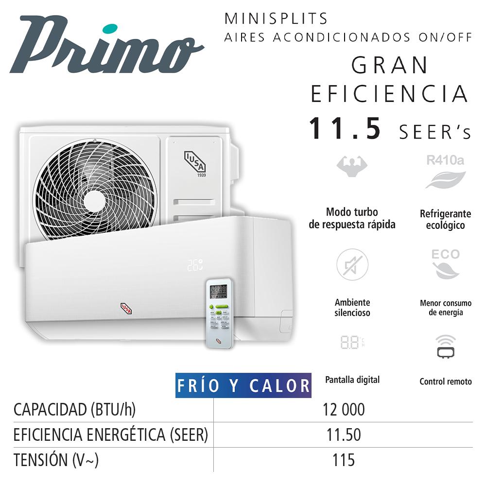 Foto 5 pulgar | Aire Acondicionado Tipo Mini Split Frío Y Calor, Iusa Primo 115v