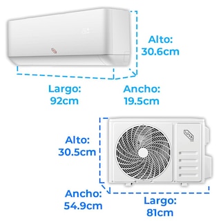 Foto 5 | Aire Acondicionado Tipo Mini Split Frío Y Calor, Iusa Primo 220v