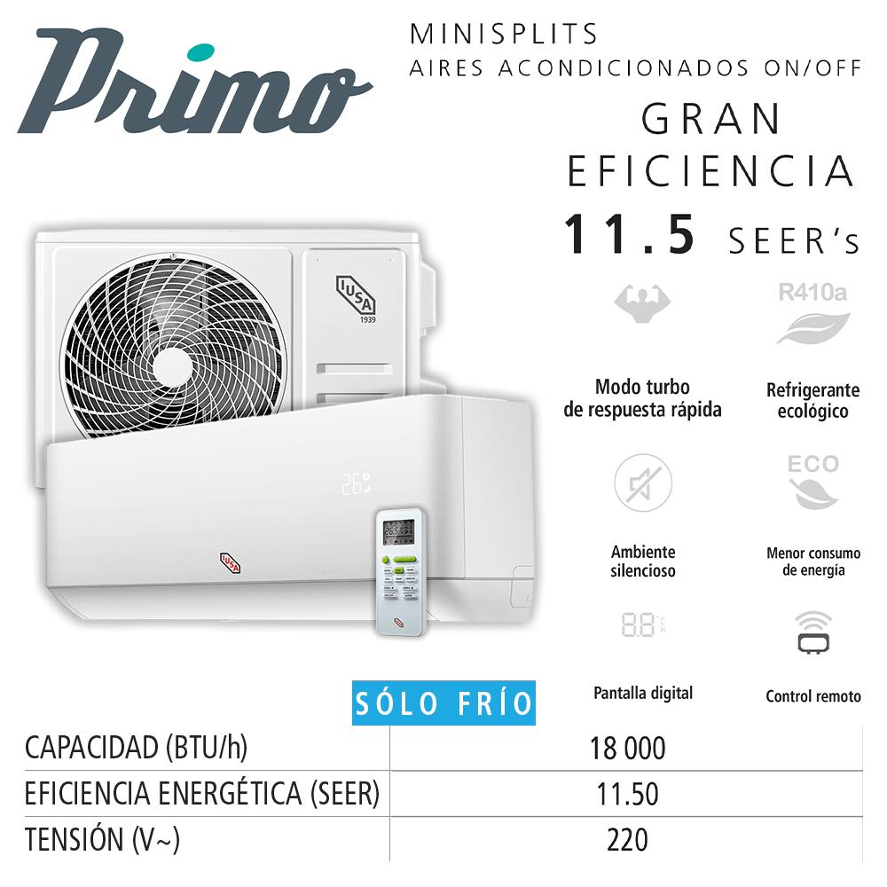 Foto 5 pulgar | Aire Acondicionado, Mini Split Solo Frío, Iusa Primo 220v