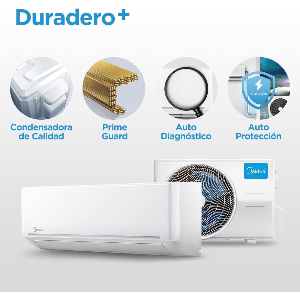 Foto 7 pulgar | Aire Acondicionado Midea Mas12c2agr 1 Ton Solo Frio 220v