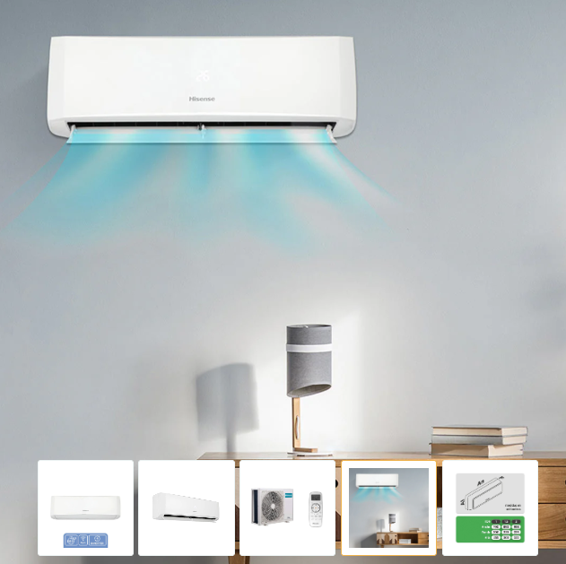 Foto 5 pulgar | Aire Acondicionado Mini Split Hisense Inverter Wi-fi R32 1 Ton Frío Y Calor 220v 12000btu Blanco