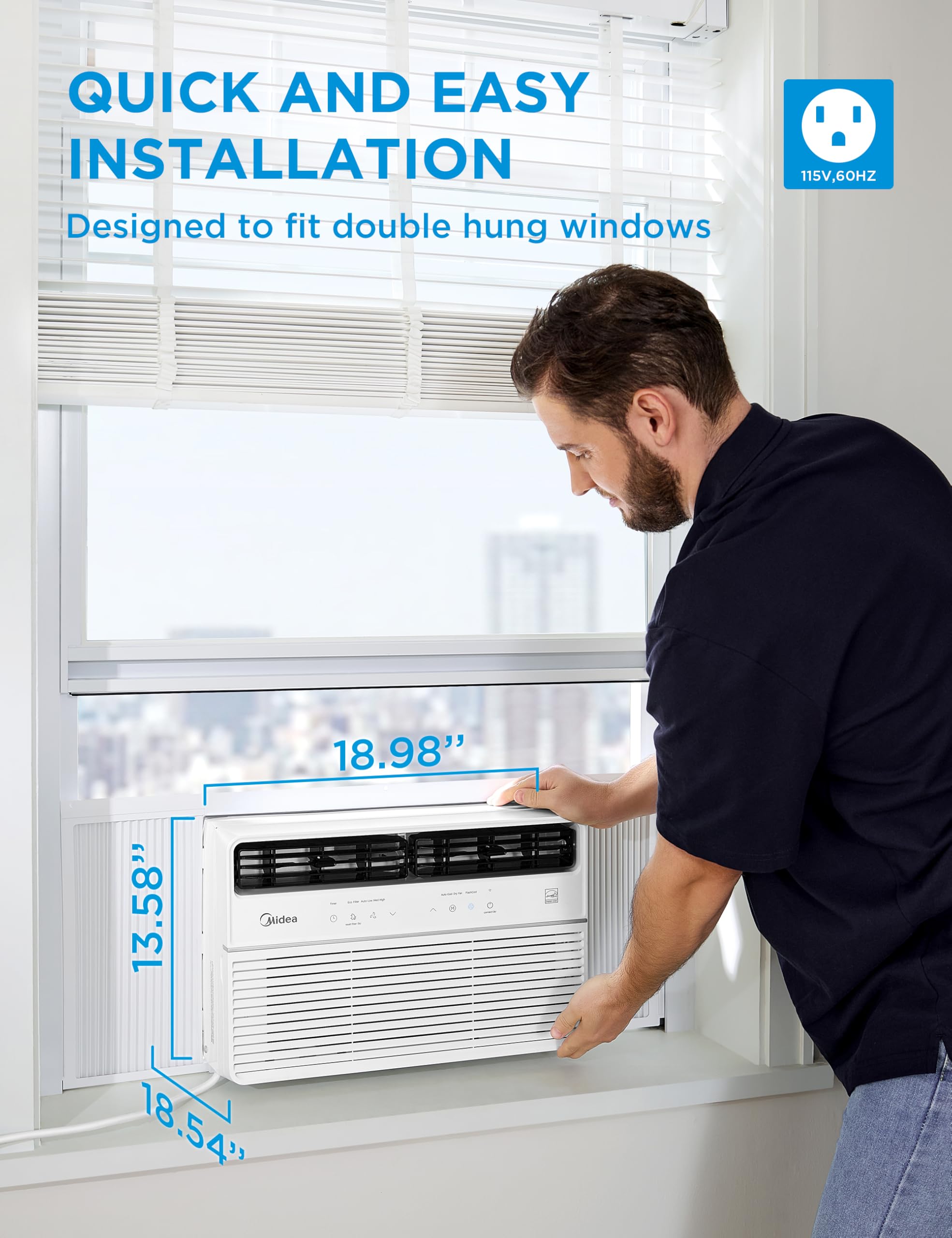 Foto 8 pulgar | Aire Acondicionado de Ventana Midea 115 V Inverter-Venta Internacional