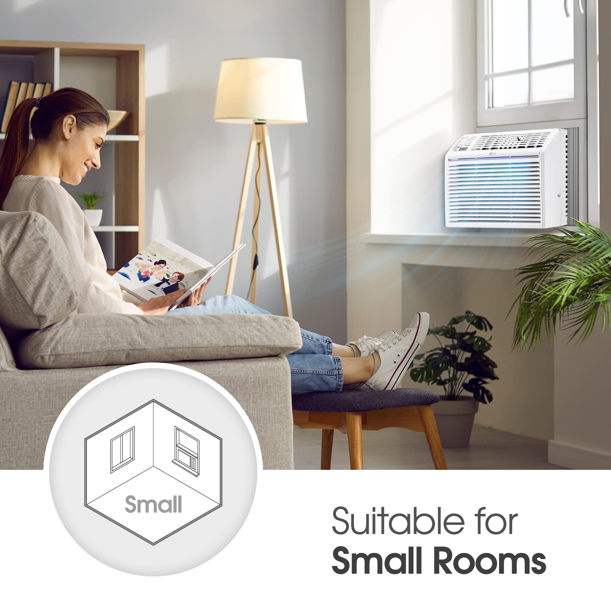 Foto 4 | Aire Acondicionado Lg Window 5000 Btu 150m² Blanco Lw5023 - Venta Internacional.