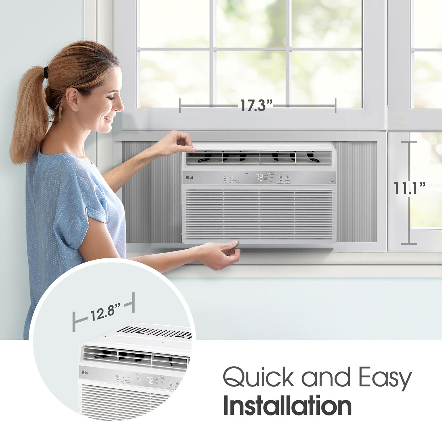 Foto 4 pulgar | Aire Acondicionado Para Ventanas Lg, 6000 Btu, Enfría 250 M² Con Mando A Distancia - Venta Internacional.